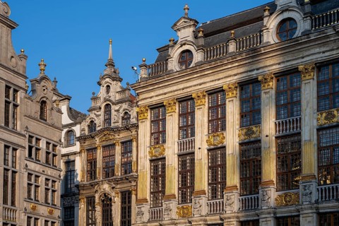 Facade with golden decorations