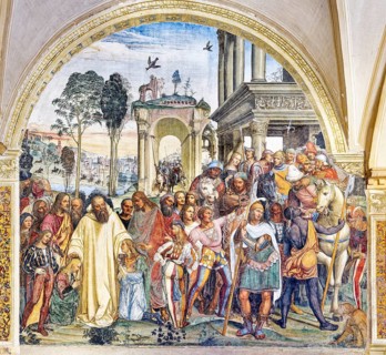 Benedict receives the Roman youths Maurus and Placidius