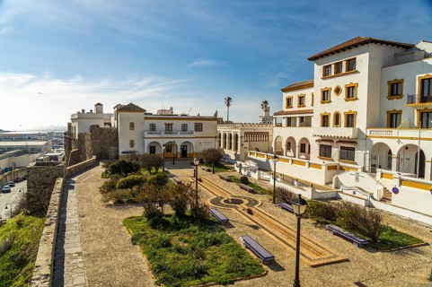 Mirador at the city wall Muralla de la Almedina Tarifa