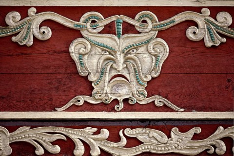 Detail on a house facade