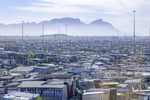 View over shacks at Khayelitsha