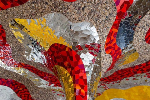 Historic Grotto designed by Niki de Saint Phalle in the Herrenhaeuser Gardens