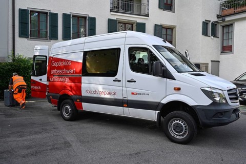 SBB luggage delivery van