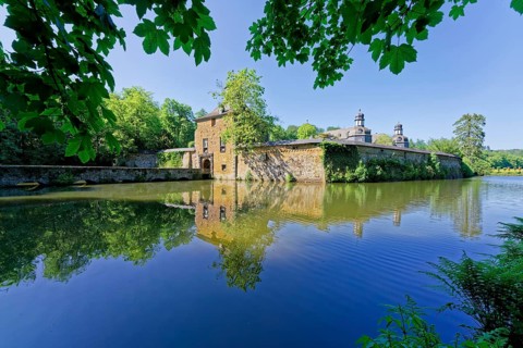The moated castle Schloss Crottorf also Schloss Krottorf