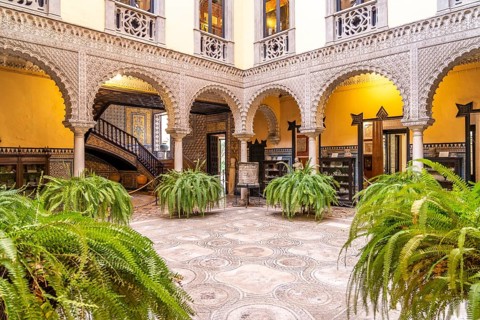 Patio of the Palace and Museum Palacio de la Condesa de Lebrija in Seville