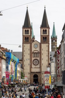 The Romanesque-style Wuerzburg Cathedral