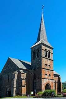 Church of Chastreix in Auvergne Volcanoes Natural Regional Park