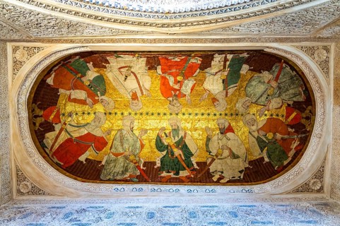 Ceiling painting in the King's Hall Sala de los Reyes