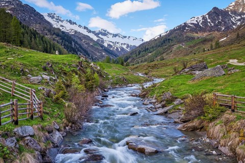 Stream of the Ahr in the Ahrntal