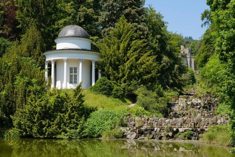 Jussow Temple at the Fontaine Pond