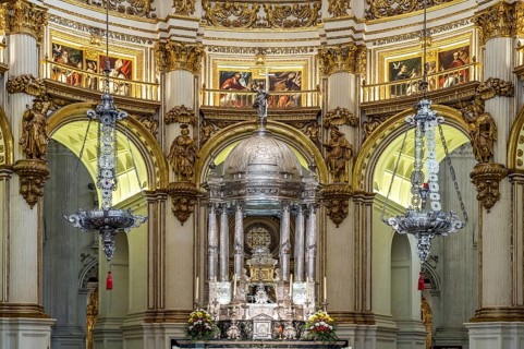 Interior of the Cathedral of Santa Maria de la Encarnacion in Granada