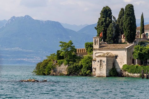 Church of San Vigilio on the Punta San Vigilio peninsula