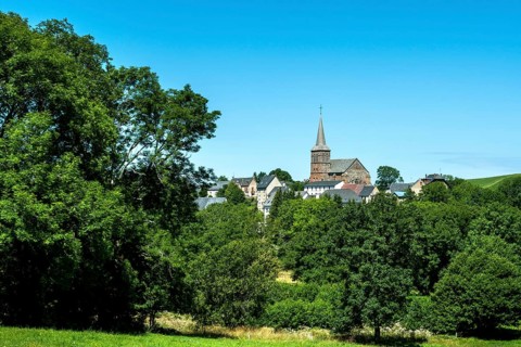 Village of Chastreix in Auvergne Volcanoes Natural Regional Park