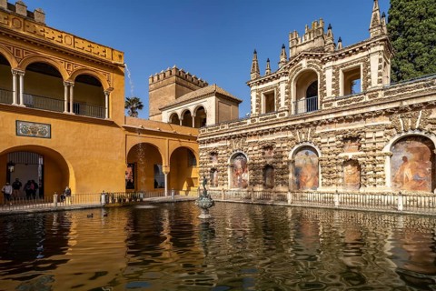 The Grotto Gallery Galeria del Grutesco and the Mercury Pond or Estanque Del Mercurio