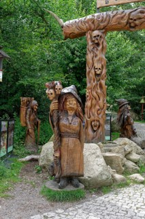 Witch figures at the Hexentanzplatz