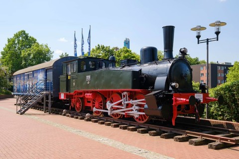 Old railway on the grounds of the Starlight Express