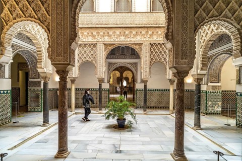Courtyard in the Alcazar Royal Palace