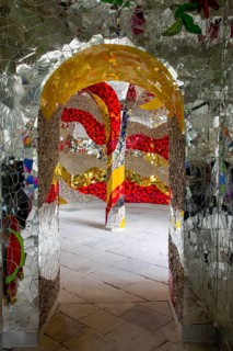 Historic Grotto designed by Niki de Saint Phalle in the Herrenhaeuser Gardens