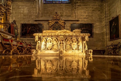Sarcophagus of Cardinal Juan de Cervantes in the Chapel of San Hermenegildo