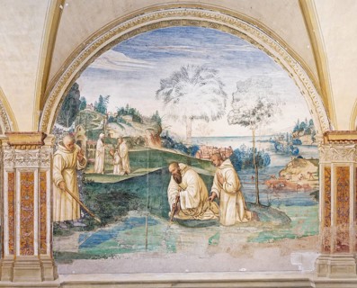 Benedict makes an axe fallen to the bottom of the lake return by the handle