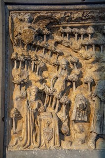 Relief in the interior of the church of Saint-Nicolas
