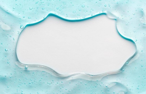 Top view hydro alcoholic gel with copy space
