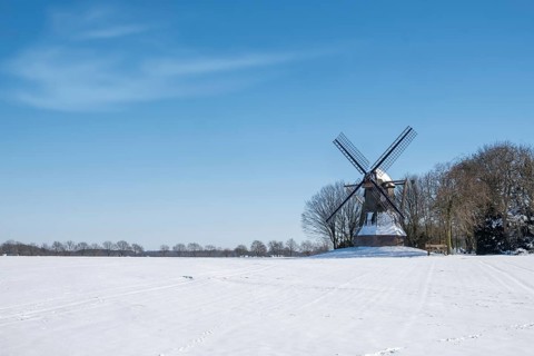 Quantwick mill in winter