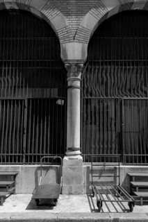 Decorative part of a supporting column with motifs of crabs