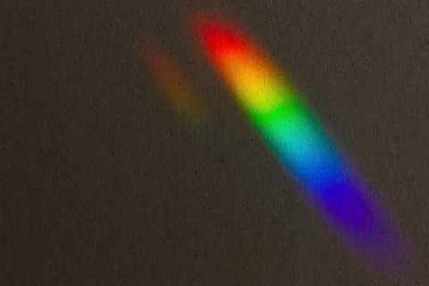 Lights prisms effect close up