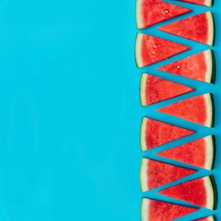 Watermelon background with copyspace left