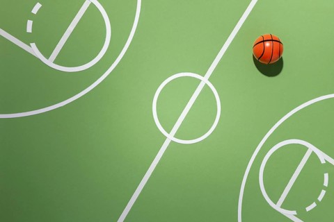 Basketball minimalist still life