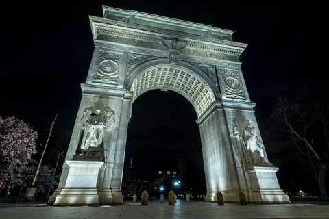 The Washington Square Arch is a marble triumphal arch built in 1892 in Washington Square Park in the Greenwich Village neighborhood of Lower Manhattan in New York City. It celebrates the centennial of...