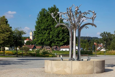 Fountain in the spa gardens