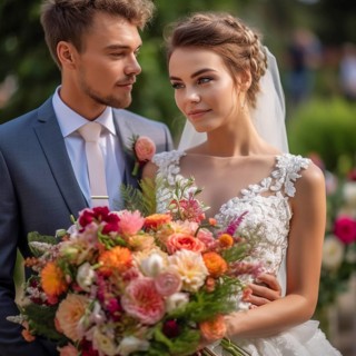 Bridal couple