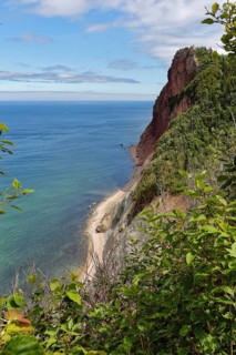 Steep cliff