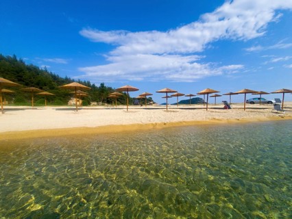 Parasols at Ema Beach