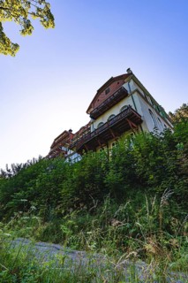 Partial view of spa hotel Semmering