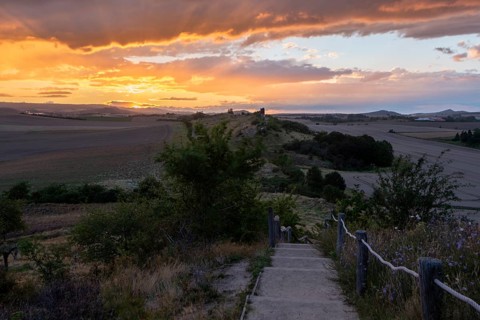 Sunset at the Teufelsmauer