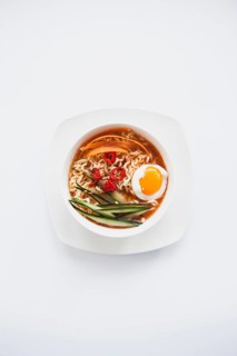 Bowl with asian soup