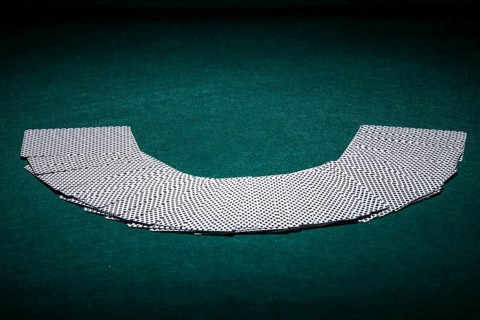 Fanned deck playing cards casino
