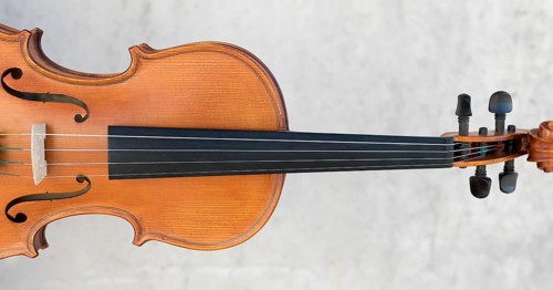 Front view violin