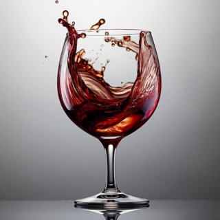 Wine is poured into elegant wine glasses