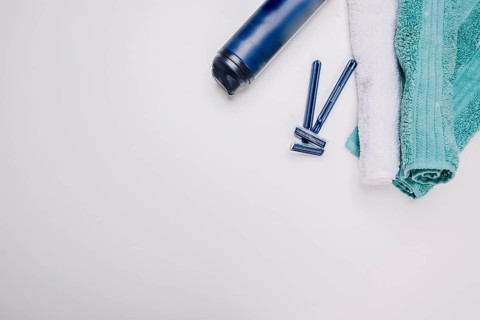 Hygiene composition with towel space