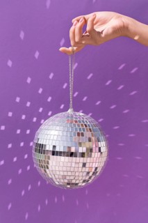 Beautiful new year concept with disco ball