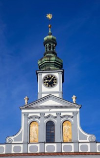 Town Hall on Premysl Otakar II Square in the historic old town of Ceske Budejovice