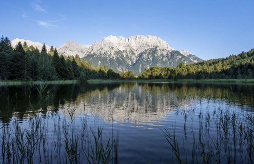 Zugspitze reflected in