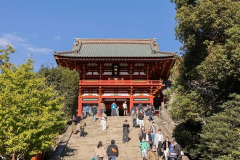 Main Hall of Tsurugaoka Hachiman-gu Shinto Shrine