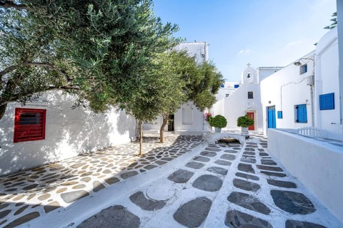 Cycladic white houses