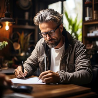 Businessman signs a contract