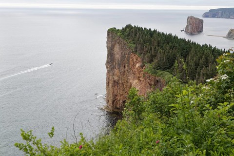 Steep cliff